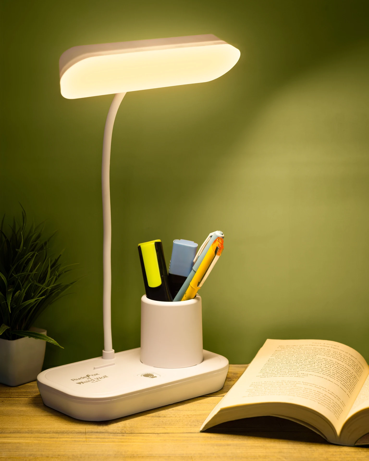 LED Desk Lamp with Adjustable Brightness